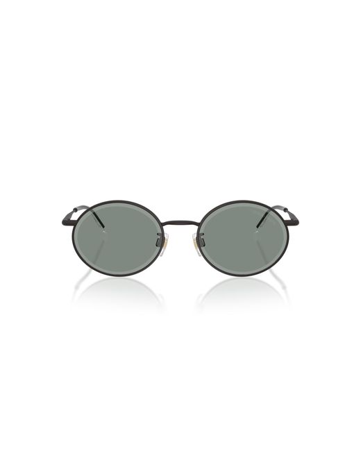 Giorgio Armani Black Ar6170 3394/1 Sunglasses Metal Round Normal