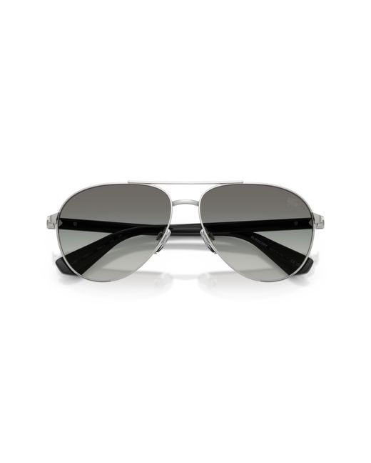 Burberry Black Be3167 100511 Sunglasses Metal Pilot Normal Shaded for men