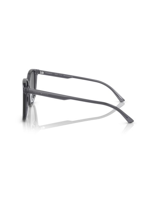 Emporio Armani Black Ea4206D 5029T3 Sunglasses Acetate Pillow Polarized Shaded for men