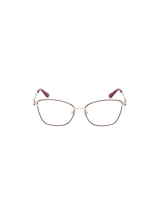 Guess Black Gu50316 001 Optical Frames Metal Cat Eye Normal