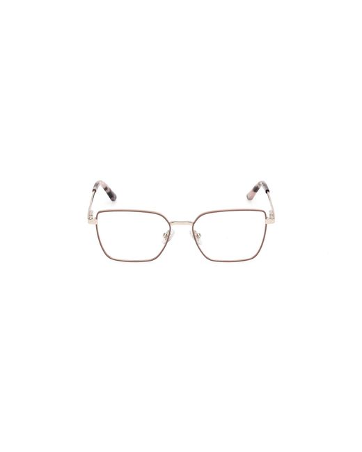 Guess Black Gu50168 059 Optical Frames Metal Geometric Normal