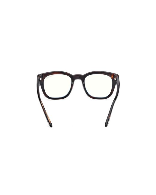 Tom Ford Black Ft5542-B 55A Optical Frames Acetate Round Normal for men