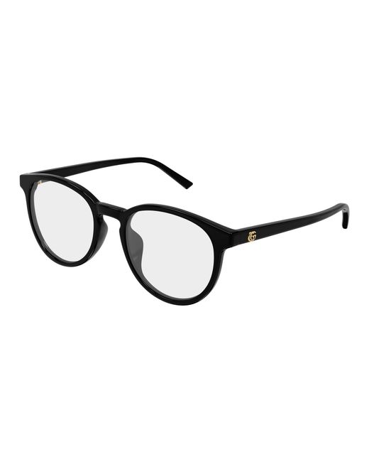 Gucci Black Gg2005Oa 001 Optical Frames Acetate Transparent Round