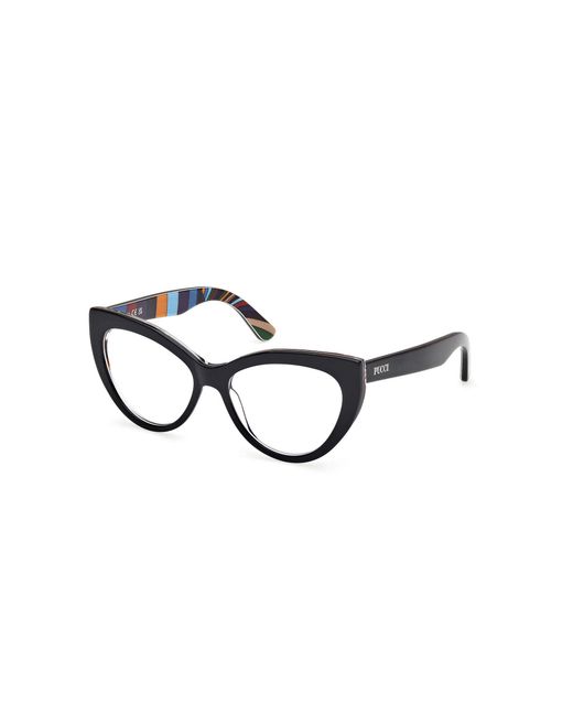 Emilio Pucci Black Ep5266 004 Optical Frames Acetate Cat Eye Normal