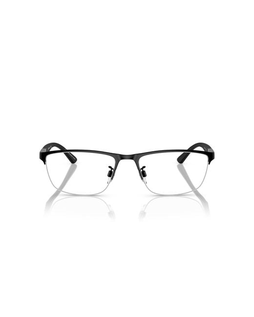 Emporio Armani Black Ea1142 3001 Optical Frames Metal Transparent Pillow Normal for men