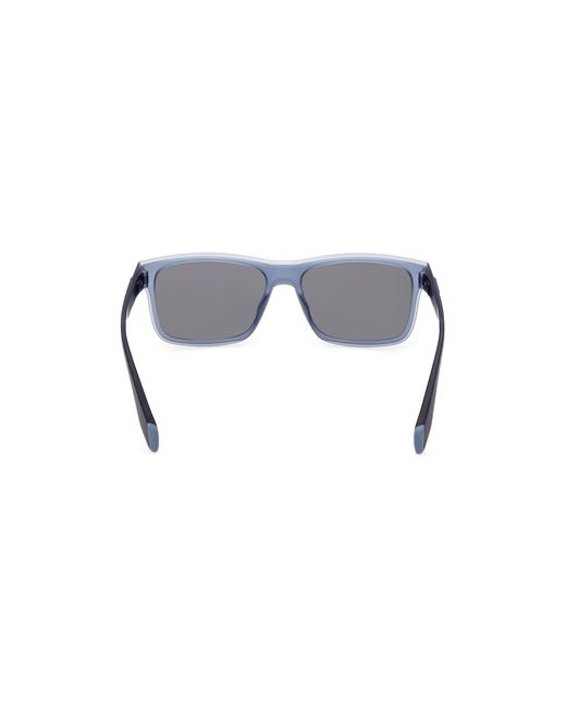 Adidas Black Or0067 91X Sunglasses Injected Squared Normal Mirror for men