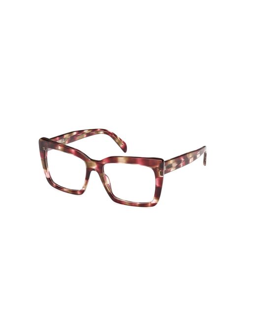 Emilio Pucci Black Ep5261 055 Optical Frames Acetate Squared Normal