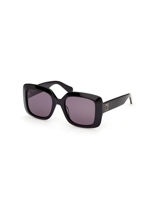 MAX&Co. Black Mo0153 01A Sunglasses Acetate Smoke Squared Normal