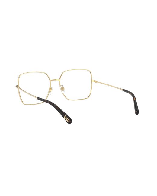 Dolce & Gabbana Black Dg1323 02 Optical Frames Metal Squared Normal