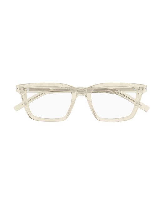Saint Laurent Black Sl 842 004 Optical Frames Acetate Transparent Squared