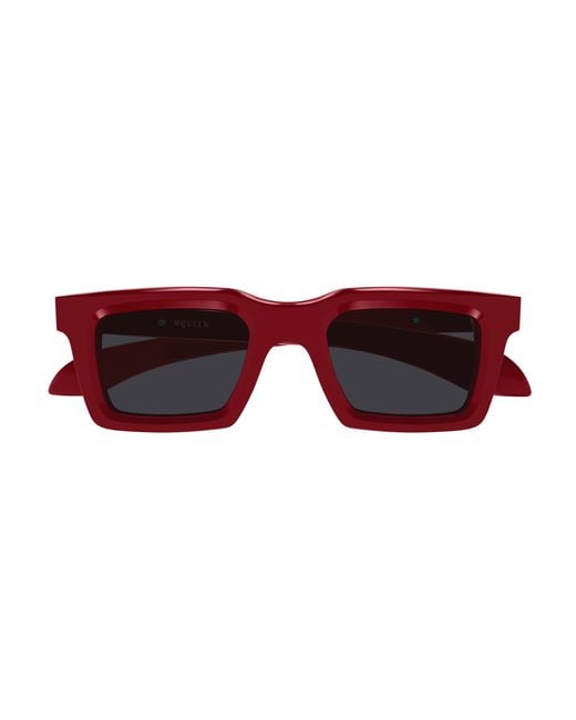 McQueen Black Am0506S 005 Sunglasses Acetate Squared for men
