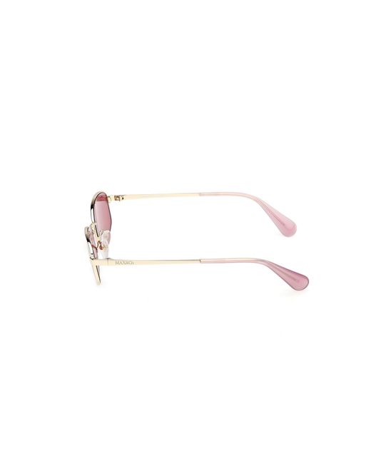 MAX&Co. Black Mo0135 32Y Sunglasses Metal Round Normal
