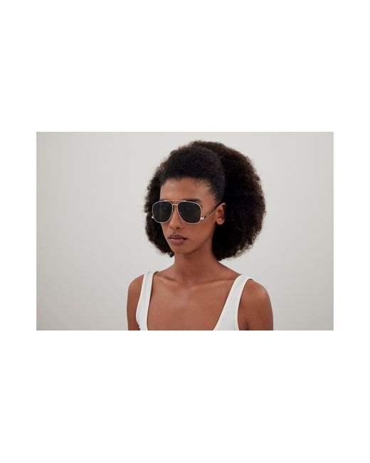 Saint Laurent Black Sl 653 Leon 001 Sunglasses Metal Pilot Normal