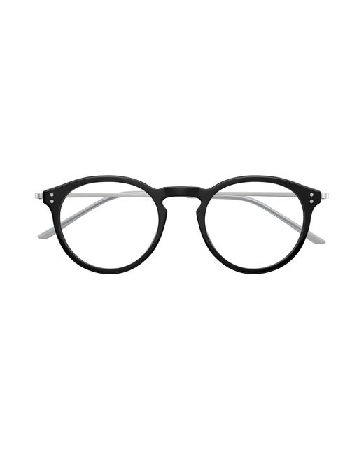 Gucci Black Gg1710O 001 Optical Frames Acetate Transparent Round for men