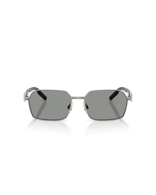 Dolce & Gabbana Black Dg2316 04/1 Sunglasses Metal Squared Normal for men