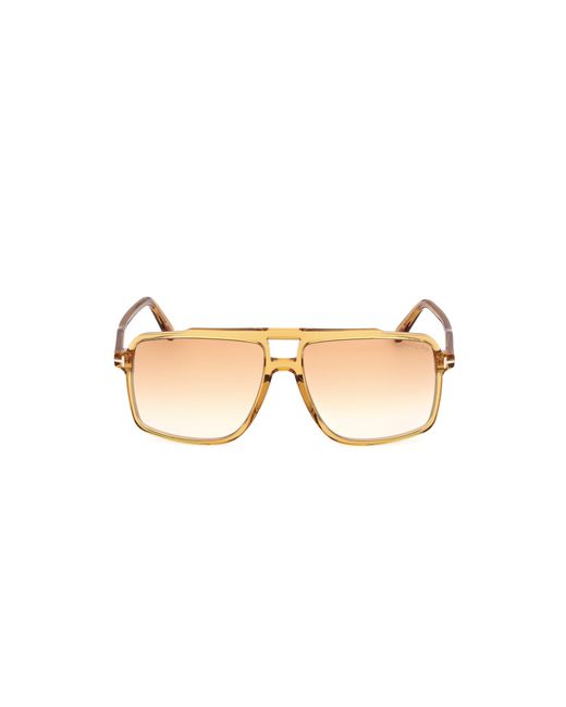 Tom Ford Black Ft1177 Kemp 39F Sunglasses Acetate Squared Normal for men