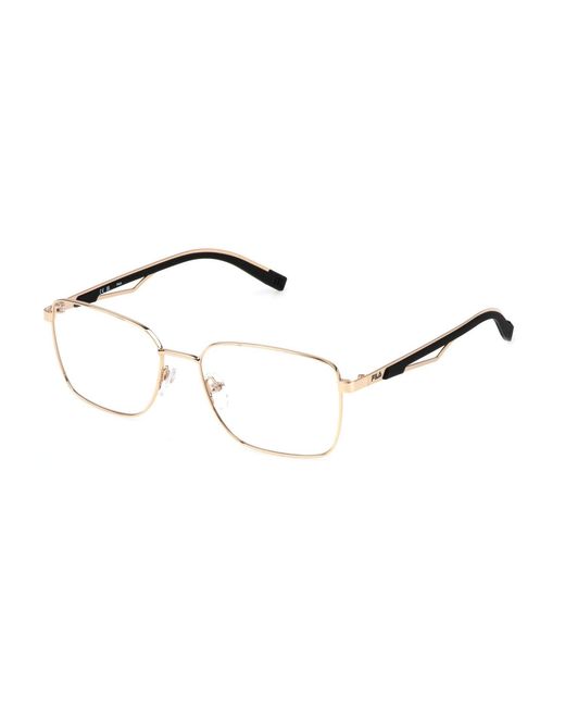 Fila Black Vfi879 300 Optical Frames Metal Squared for men