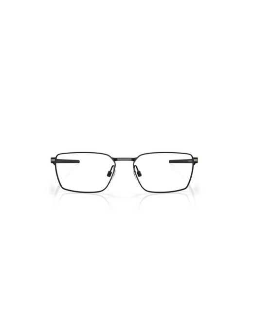 Oakley Black Ox5073 Sway Bar 507301 Optical Frames Titanium Squared for men