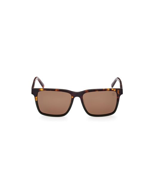 Timberland Black Tb9306 55H Sunglasses Acetate Squared Polarized for men