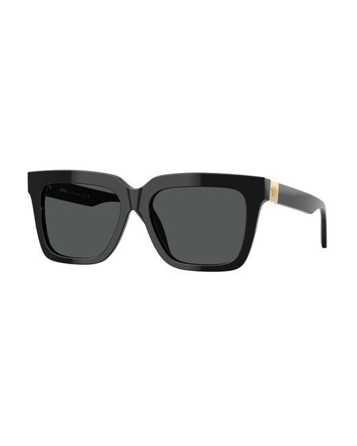 Versace Black Ve4498 Gb1/87 Sunglasses Acetate Squared Normal