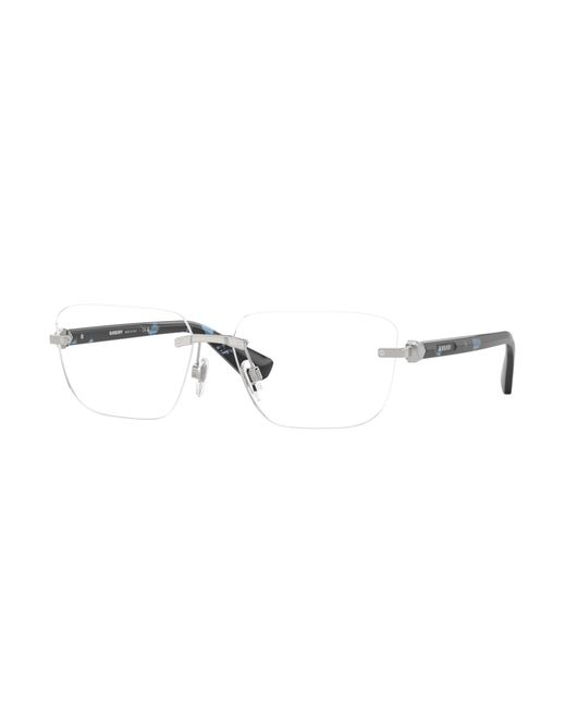 Burberry Black Be1392 1005 Optical Frames Metal Squared Normal for men