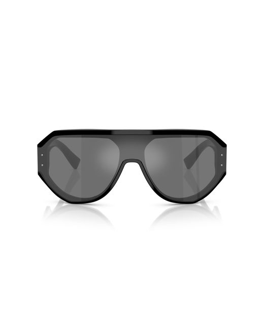 Dolce & Gabbana Black Dg4481 501/6G Sunglasses Acetate Pilot Mirrored for men