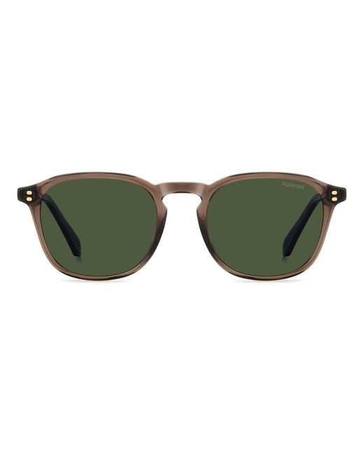 Polaroid Green Pld 4203/S/X 09Q/Uc Sunglasses Acetate Round Polarized for men