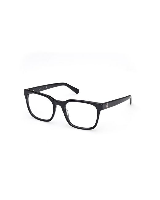 Guess Black Gu50094 001 Optical Frames Acetate Squared Normal for men