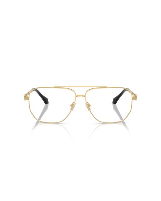 Versace Black Ve1307 1002 Optical Frames Metal Pilot Normal for men