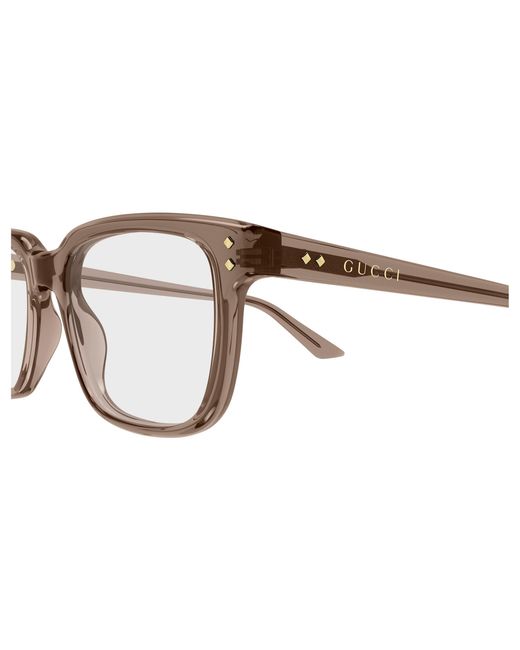 Gucci Black Gg2131O 011 Optical Frames Acetate Transparent Squared for men