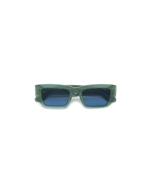 Retrosuperfuture Blue K2F Ra Sage Sunglasses Acetate Light Squared Normal