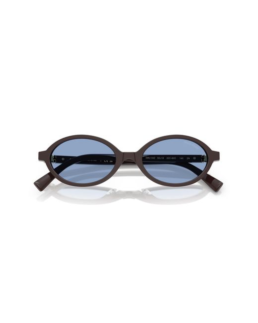 Miu Miu Black Mu 04Zs 22C60O Sunglasses Acetate Round Normal