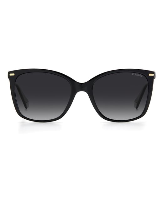 Polaroid Black Pld 4108/S 807/Wj Sunglasses Eco-Poliame Squared Polarized Shaded