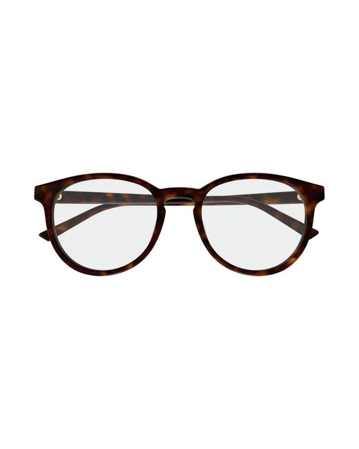 Gucci Black Gg2005Oa 002 Optical Frames Acetate Transparent Round