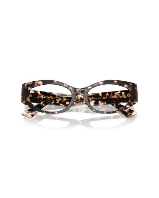 Versace Black Ve3369 5498 Optical Frames Acetate Geometric Normal
