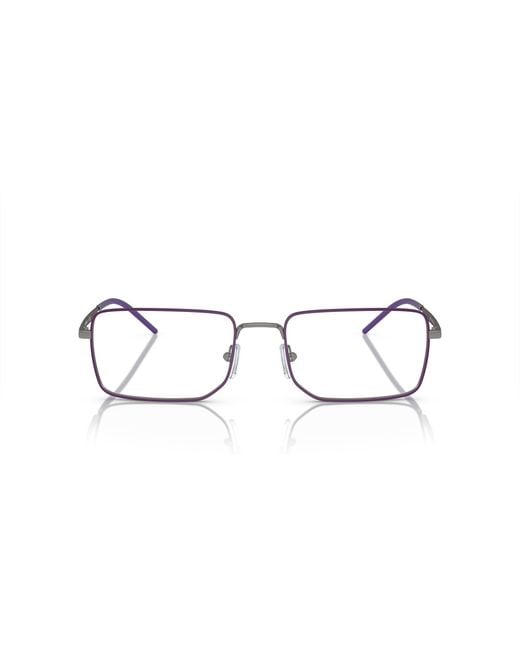 Emporio Armani Black Ea1153 3003 Optical Frames Metal Transparent Squared Normal for men
