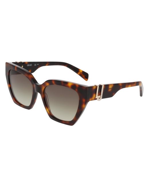Liu Jo Black Lj814Sr 240 Sunglasses Acetate Marrone Cat Eye Normal