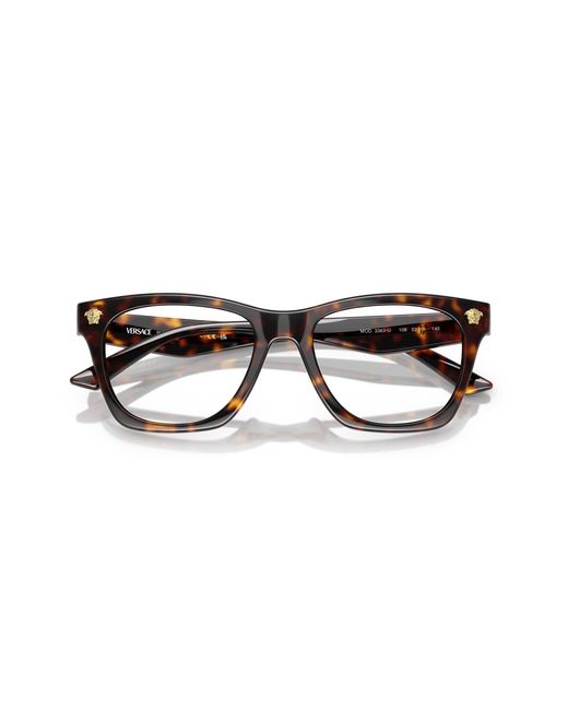 Versace Black Ve3363U 108 Optical Frames Injected Transparent Pillow Normal for men
