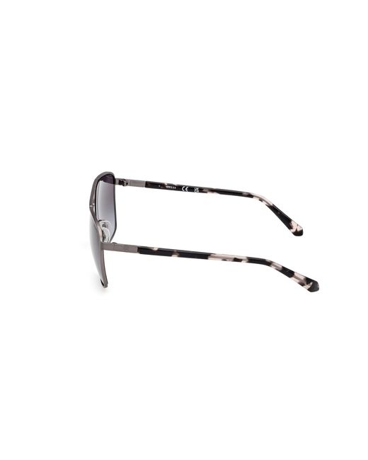 Guess Black Gu00210 07B Sunglasses Metal Squared Normal for men