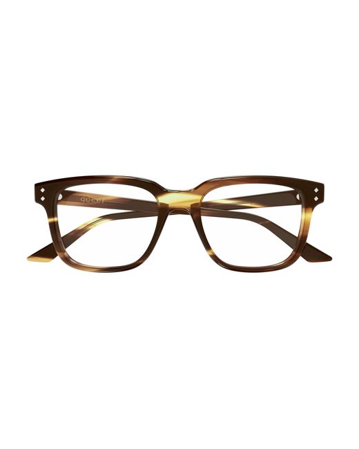 Gucci Black Gg2131O 006 Optical Frames Acetate Transparent Squared for men