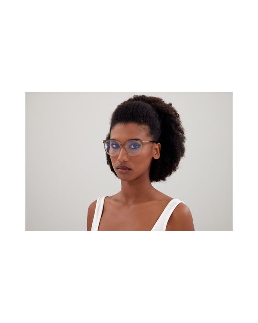 Saint Laurent Black Sl 39 007 Optical Frames Acetate Transparent Round