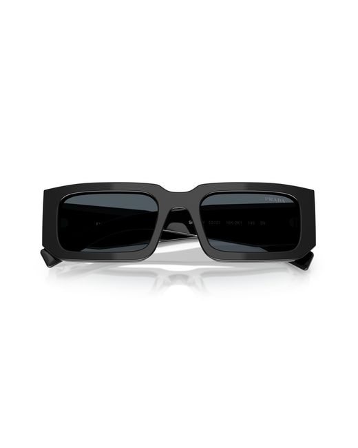 Prada Black Pr 06Ys 16K2K1 Sunglasses Acetate Squared Normal for men
