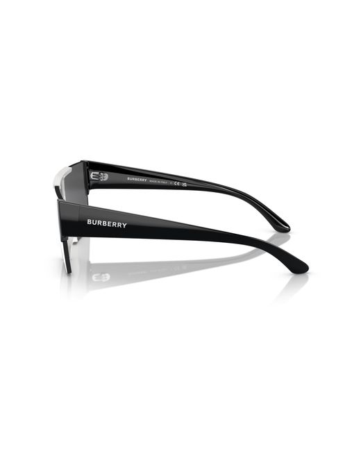 Burberry Black Be4291 40496G Sunglasses Nylon Squared Mirrored Mirror for men