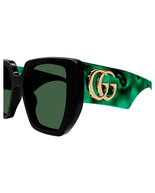 Gucci Green Gg0956S 001 Sunglasses Acetate Squared Normal