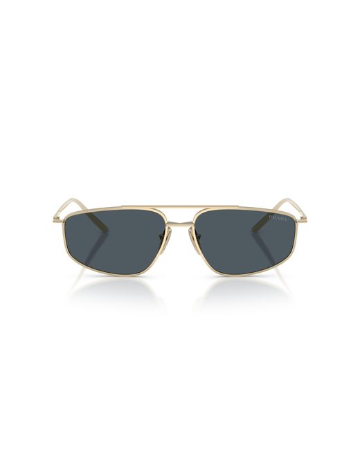 Prada Black Pr C51S Zvn70B Sunglasses Metal Pillow Normal