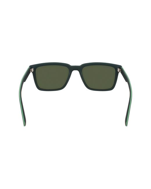 Lacoste Black L6032S 301 Sunglasses Bio-Inject Squared Normal Flash for men