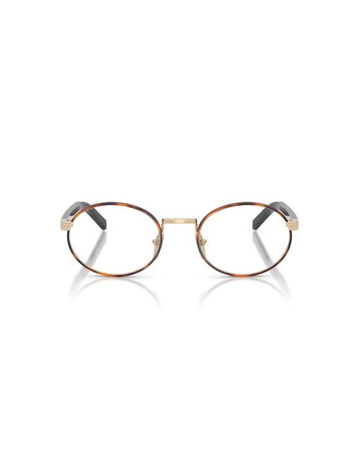 Prada Black Pr B55V 20L1O1 Optical Frames Metal Transparent Round Normal