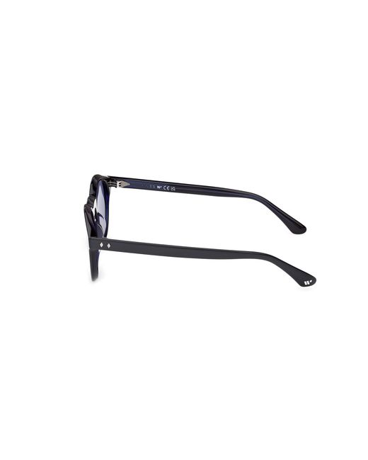 Web Black We0398 92V Sunglasses Acetate Round Normal for men