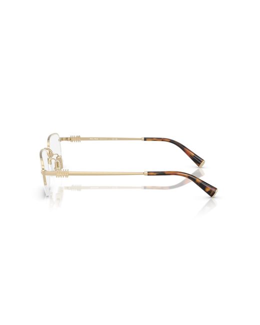 Miu Miu Black Mu 52Wv Zvn1O1 Optical Frames Metal Squared Normal
