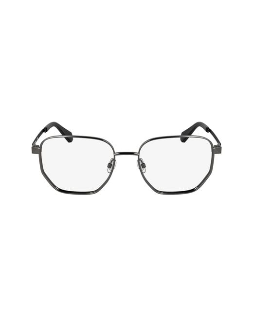 Calvin Klein Black Ckj25203 017 Optical Frames Metal Squared Normal